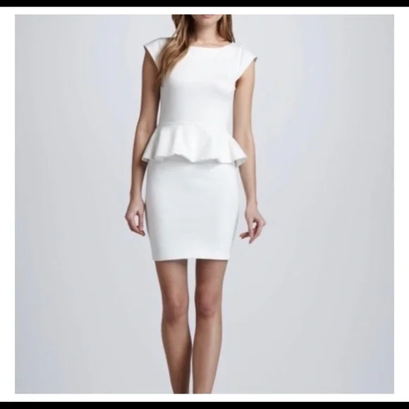 Alice and olivia peplum clearance dress